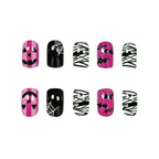 Nail Art Set Halloween Designs 24-Piece Bonus Stickers