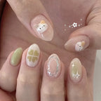 Nail Art Set Handcrafted Kitty & Heart Designs