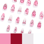 Nail Art Set Heart & Rose Design Easy Application