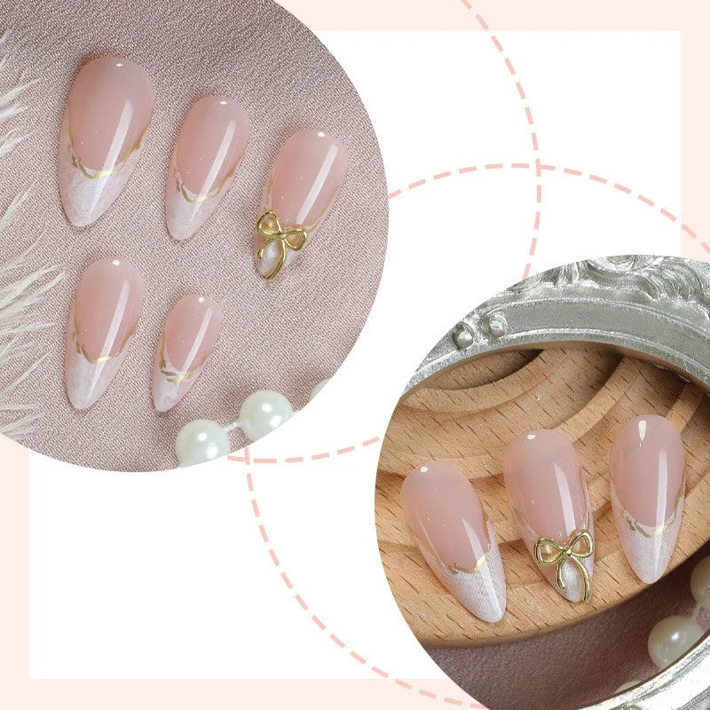 Nail Art Stickers Gold Accents & Intricate Design