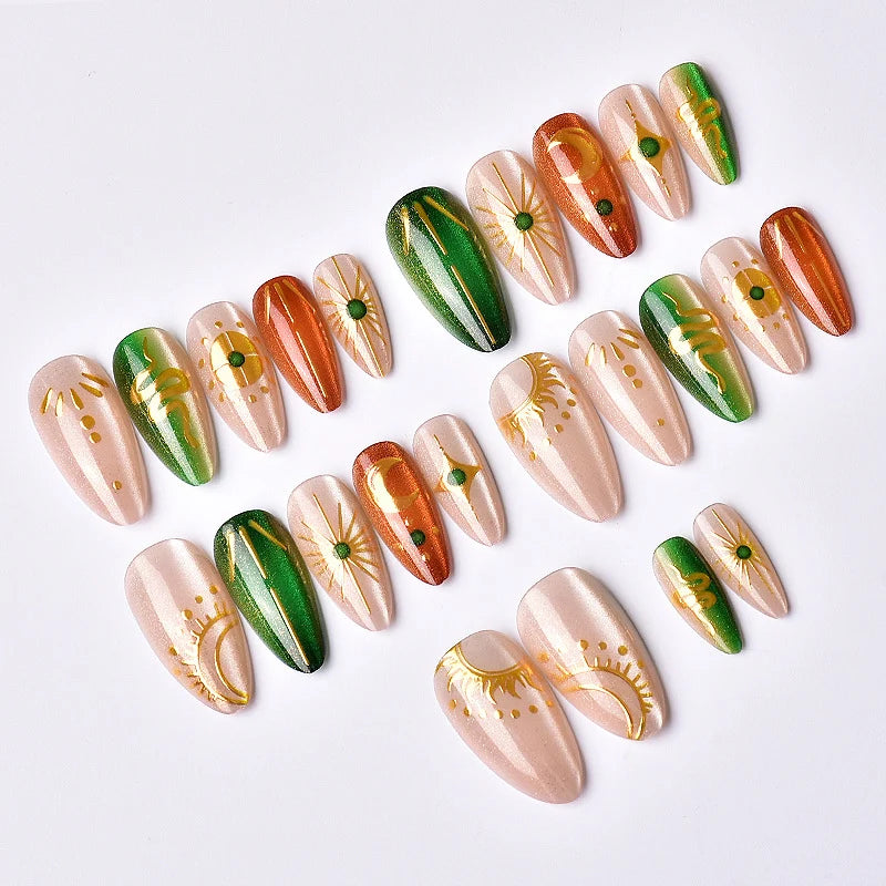 Nail Art Tips Set Intricate Designs Easy Application