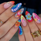 Nail Extensions 3D Vibrant Acrylic Comfortable Fit