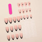 Nail Extensions Acrylic Heart Design Salon-Quality Full Set