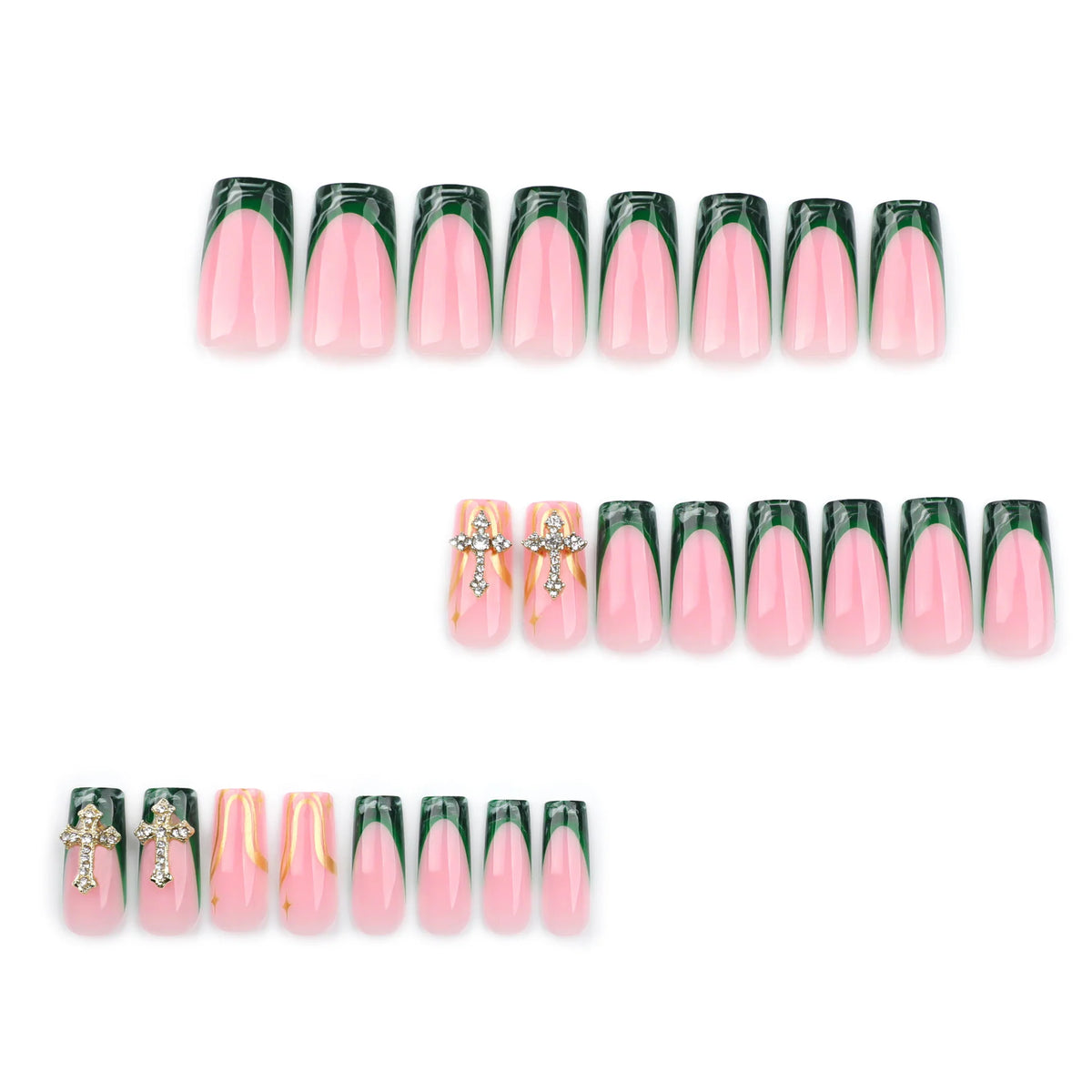 Nail Extensions Durable Acrylic Sparkling Accents