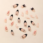 Nail Extensions Floral & Bow Easy Application