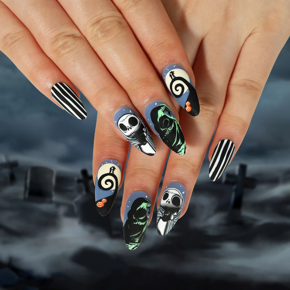 Nail Extensions Gothic Peel-Off & Long-Lasting