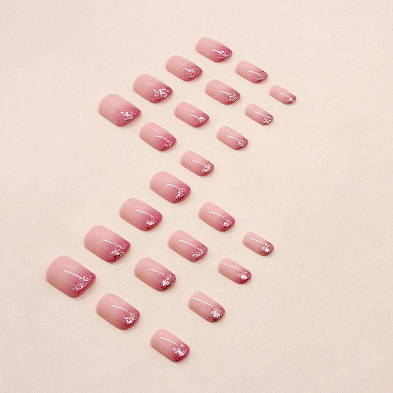 Nail Extensions Ombre Glitter Easy Apply & Lightweight