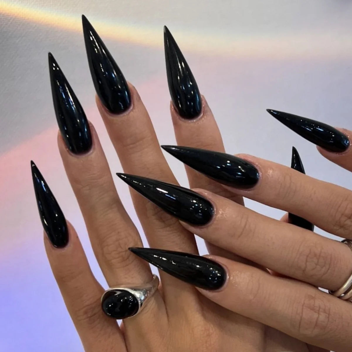Nail Extensions Stiletto High-Gloss Easy Application