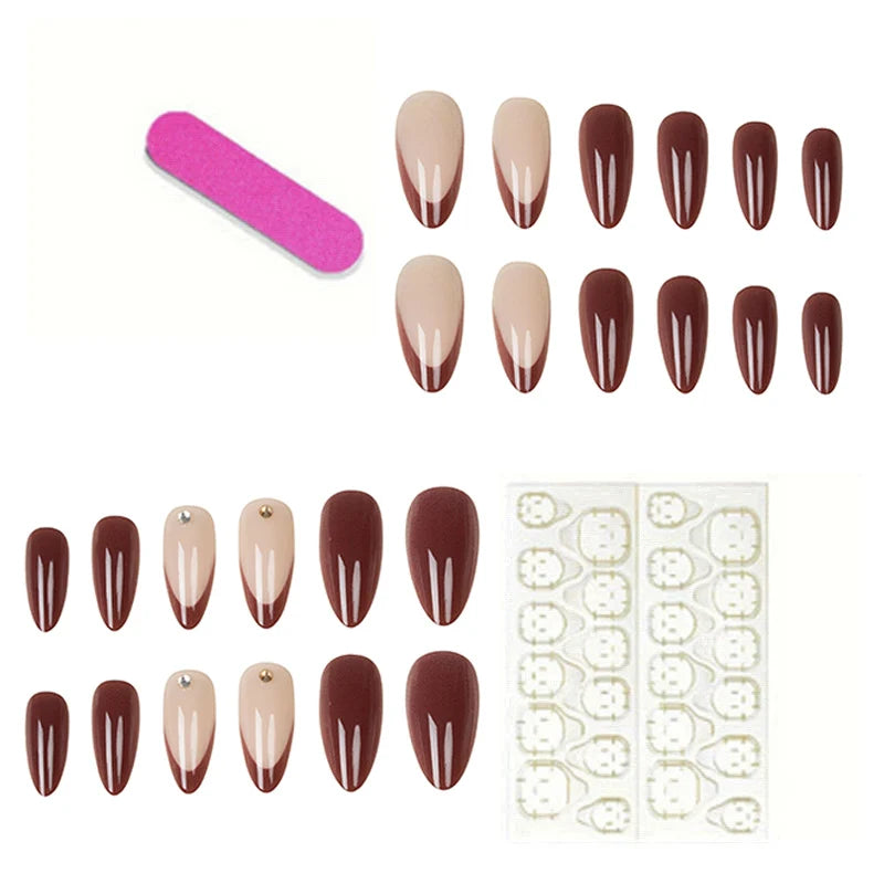 Nail Tips Stiletto Glossy Easy Application