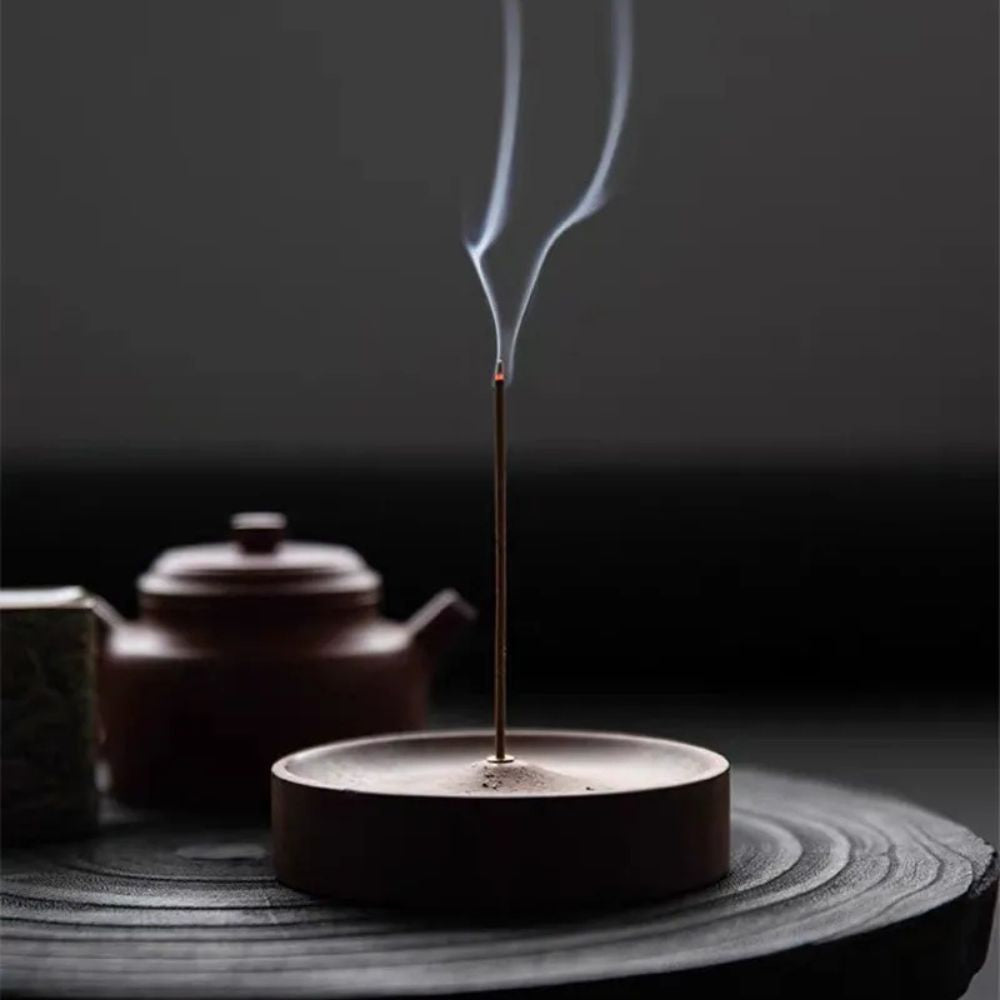 Natural Wood Incense Ash Catcher