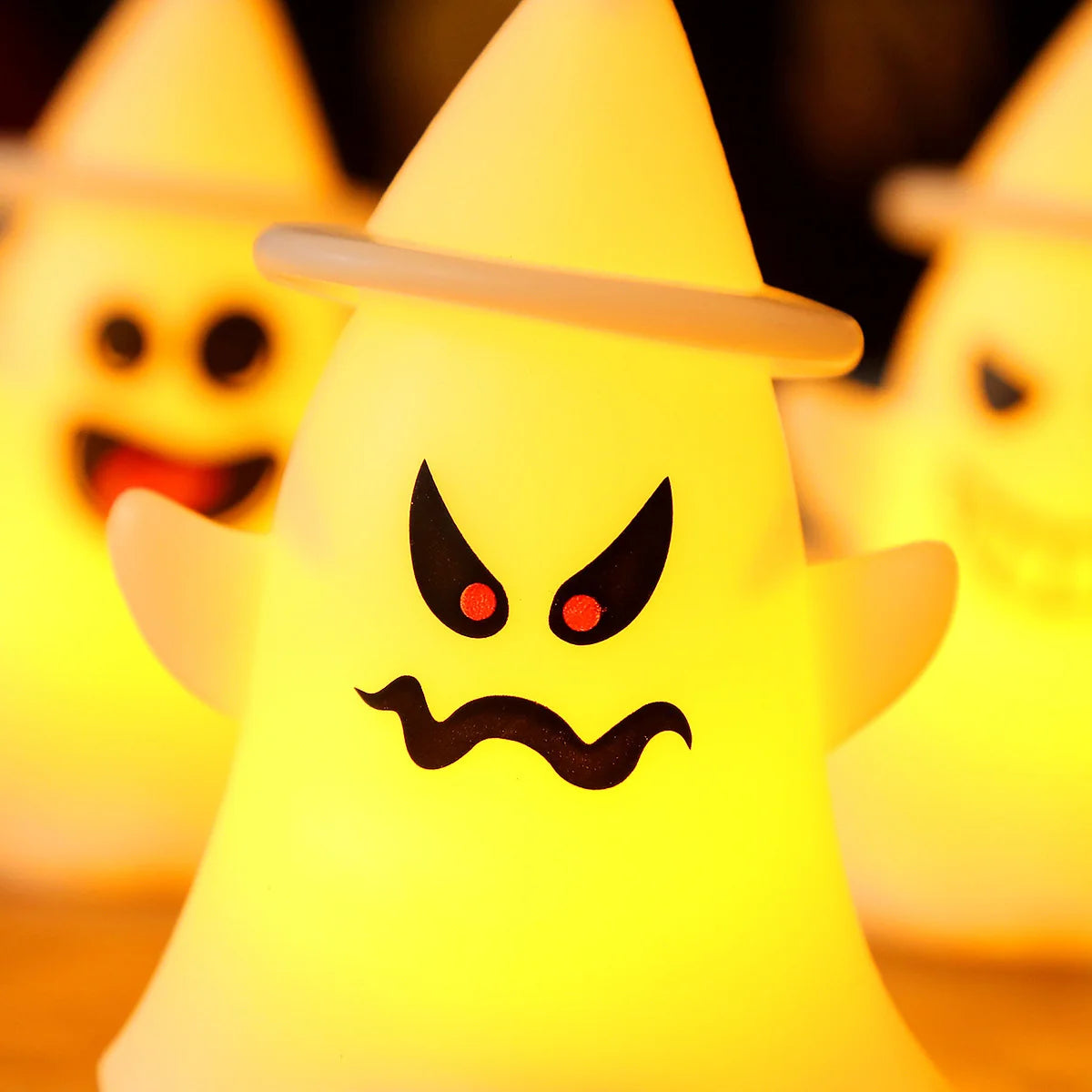 Night Light Ghost Hat Design Warm White LED