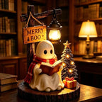 Night Light Ghost Reading Design Polyresin Warm Glow