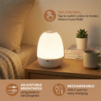 Night Light Soft Silicone Touch Control Rechargeable