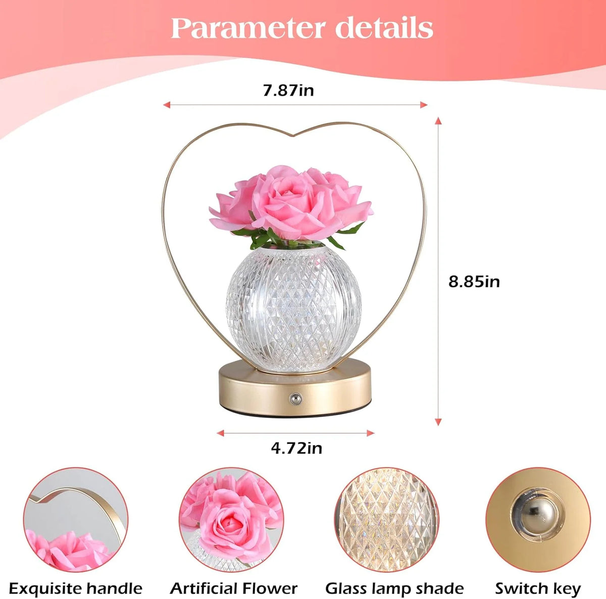 Night Light Touch Control & Rechargeable Warm Glow