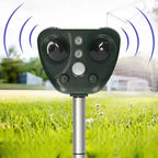 Outdoor Bird Repeller Solar-Powered Ultrasonic 30 Ft Coverage