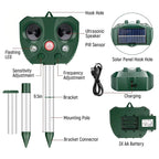 Outdoor Bird Repeller Ultrasonic & LED Solar With USB