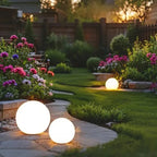 Outdoor Globe Light Wireless Remote Control Weather-Resistant