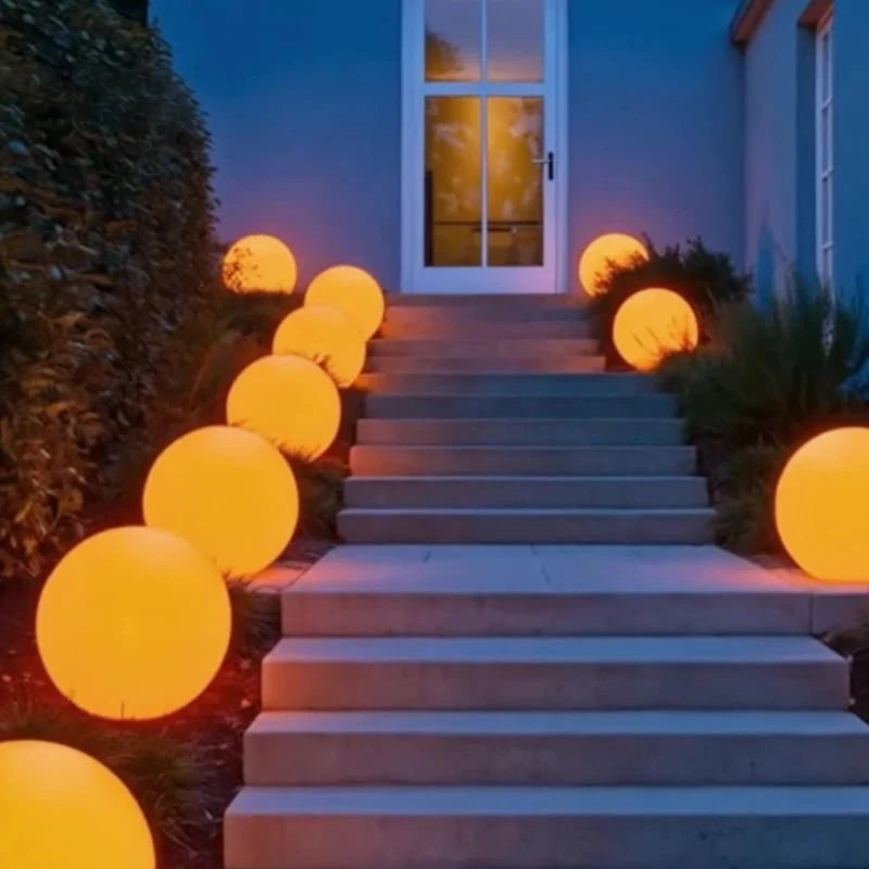 Outdoor Globe Light Wireless Remote Control Weather-Resistant