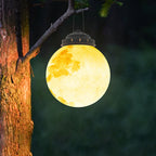 Outdoor Hanging Lantern Moon-Shaped LED & Solar