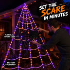 Outdoor Spider Lights Battery-Powered Remote Control 250 LEDs