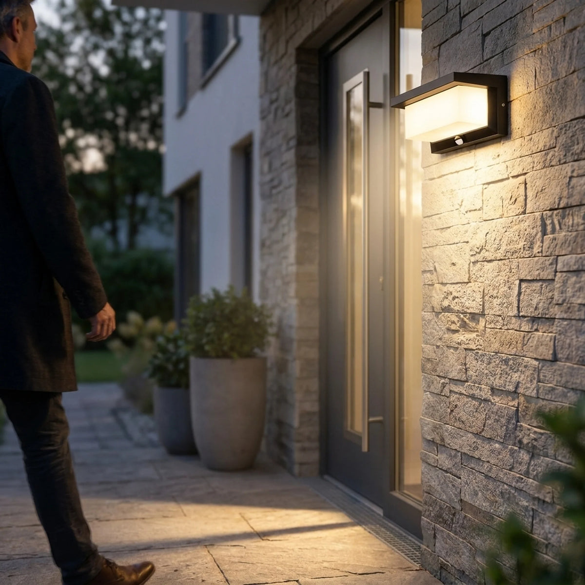 Outdoor Wall Light Motion-Activated 18W LED Three Color Temperatures