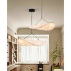 Pendant Light Sculptural Wavy Shade Diffused Warm Light