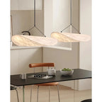 Pendant Light Sculptural Wavy Shade Diffused Warm Light