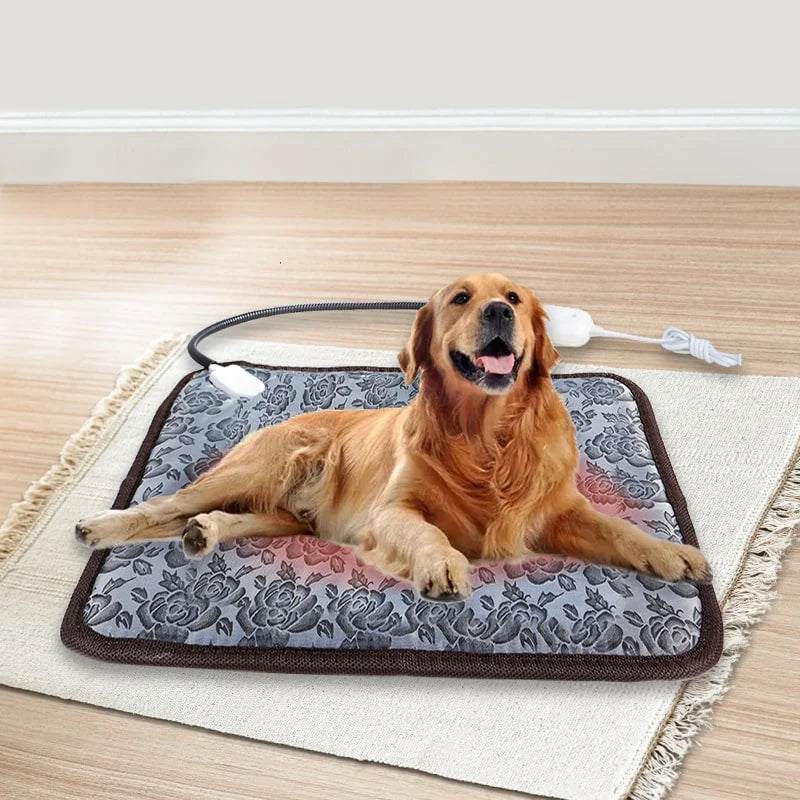 Pet Heating Pad Dual-Temp Control Waterproof Bite-Resistant Cord