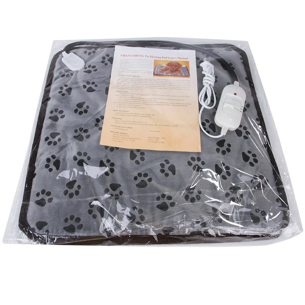 Pet Heating Pad Dual-Temp Control Waterproof Bite-Resistant Cord