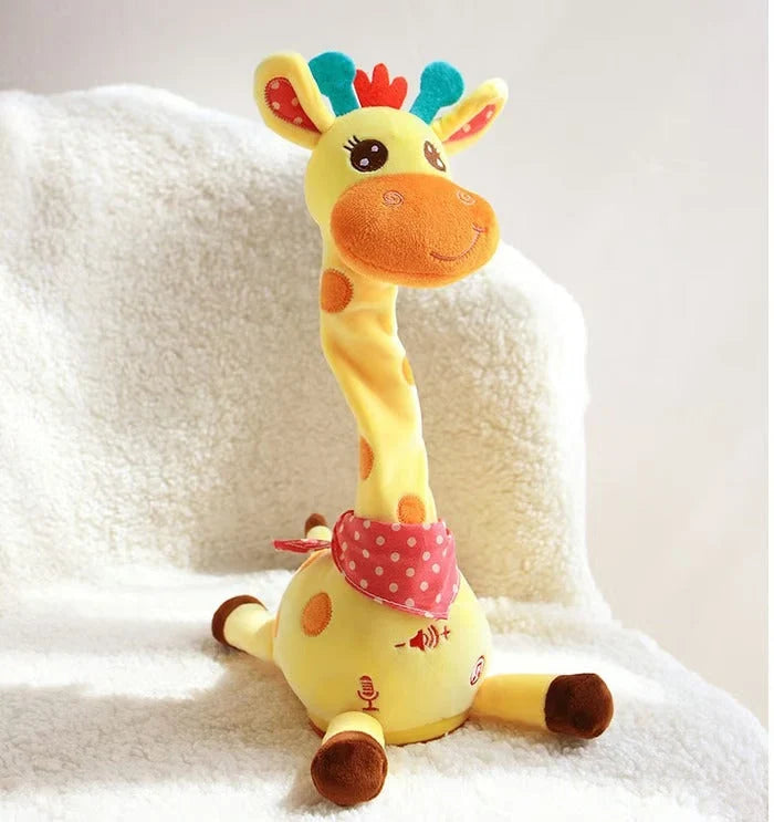 Plush Giraffe Toy Music & Voice Mimic