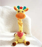 Plush Giraffe Toy Music & Voice Mimic