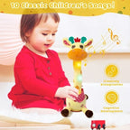 Plush Giraffe Toy Music & Voice Mimic