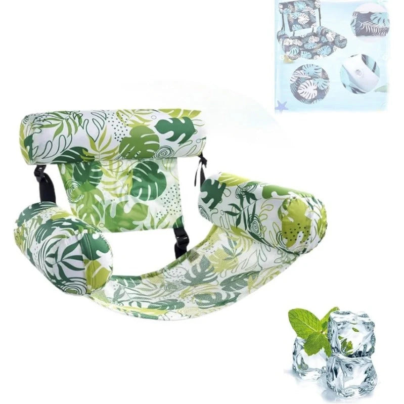 Pool Float Chair Cooling Mesh Seat & Adjustable Backrest