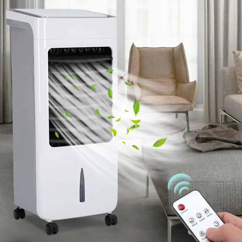 Portable Air Cooler Remote Control Quiet 6L Tank