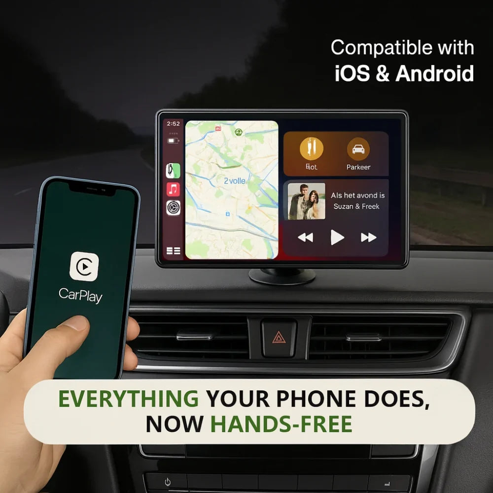 Portable Car Stereo Wireless CarPlay Android Auto 8.7 Inch