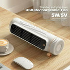 Portable Fan Bladeless Oscillating USB Rechargeable