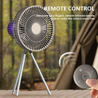 Portable Fan Rechargeable 2000mAh LED