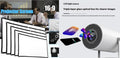 Portable Projector Ultra-Short Throw 180 Degree Rotating Stand