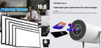 Portable Projector Ultra-Short Throw 180 Degree Rotating Stand