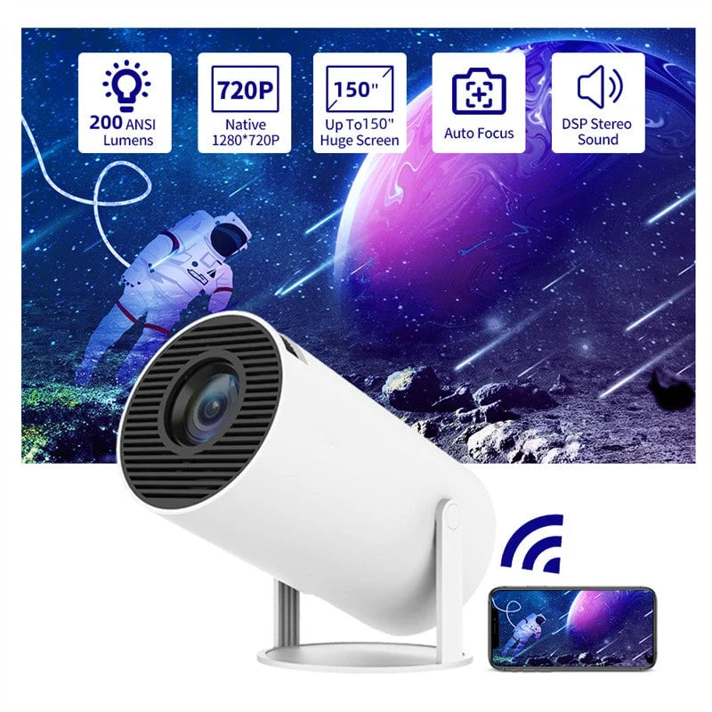 Portable Projector Ultra-Short Throw 180 Degree Rotating Stand