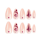 Press-On Nail Extensions Artistic Design Reusable Easy Application