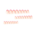 Press-On Nail Extensions Gradient Ombre Rhinestones Easy Application