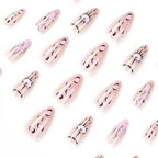 Press-On Nail Extensions Unique Artistic Designs DIY Application