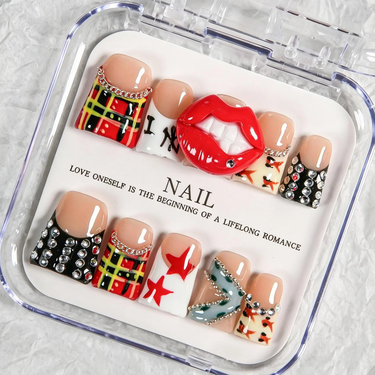 Press-On Nail Kit Salon-Quality Reusable Designs