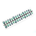 Press-On Nail Set 24 Tips Jelly Glue & File