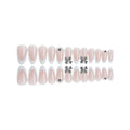 Press-On Nail Set 3D Embellished Adhesive & Multiple Sizes