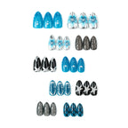 Press-On Nail Set Artistic Designs & Adhesive Backing