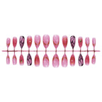Press-On Nail Set Artistic Designs Easy Application