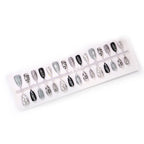 Press-On Nail Set Artistic Designs Easy Application & Removal