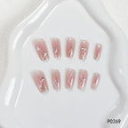 Press-On Nail Set Artistic Designs Reusable & Long-Lasting